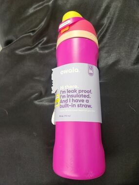 Owala Insulated Leak-Proof Bottle with Built-In Straw - Pink